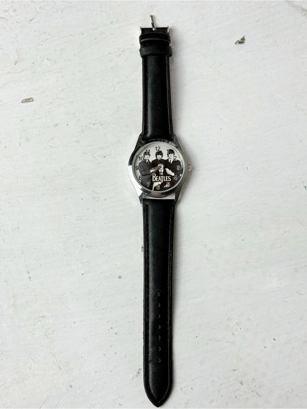 The Beatles Collectible Watch Black Silver Adjustable Unisex Never Worn
